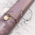 Fancy Alphabet Letter Initial Bangle in Rose Gold -A
